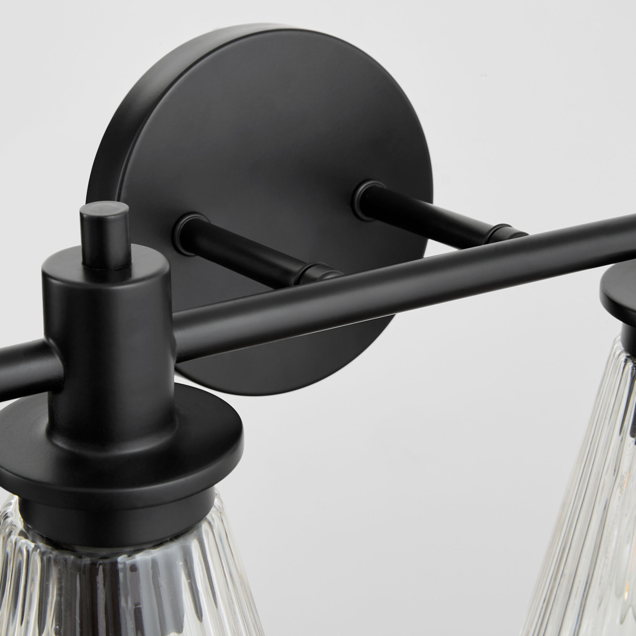 Lawton 4 Light 31 inch Matte Black Vanity Light Wall Light