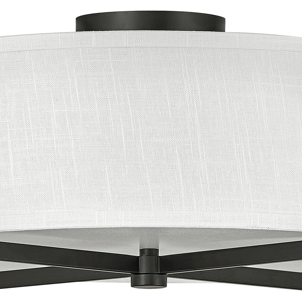 Galerie Axis 3 Light 19.5 inch Black Indoor Semi-Flush Mount Ceiling Light