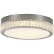 Chevron LED 15.75 inch Brushed Nickel Flush Mount Ceiling Light