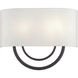 Stratton 2 Light 15 inch Bronze ADA Wall Sconce Wall Light