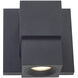 Optics LED 4.72 inch Matte Black ADA Wall Sconce Wall Light