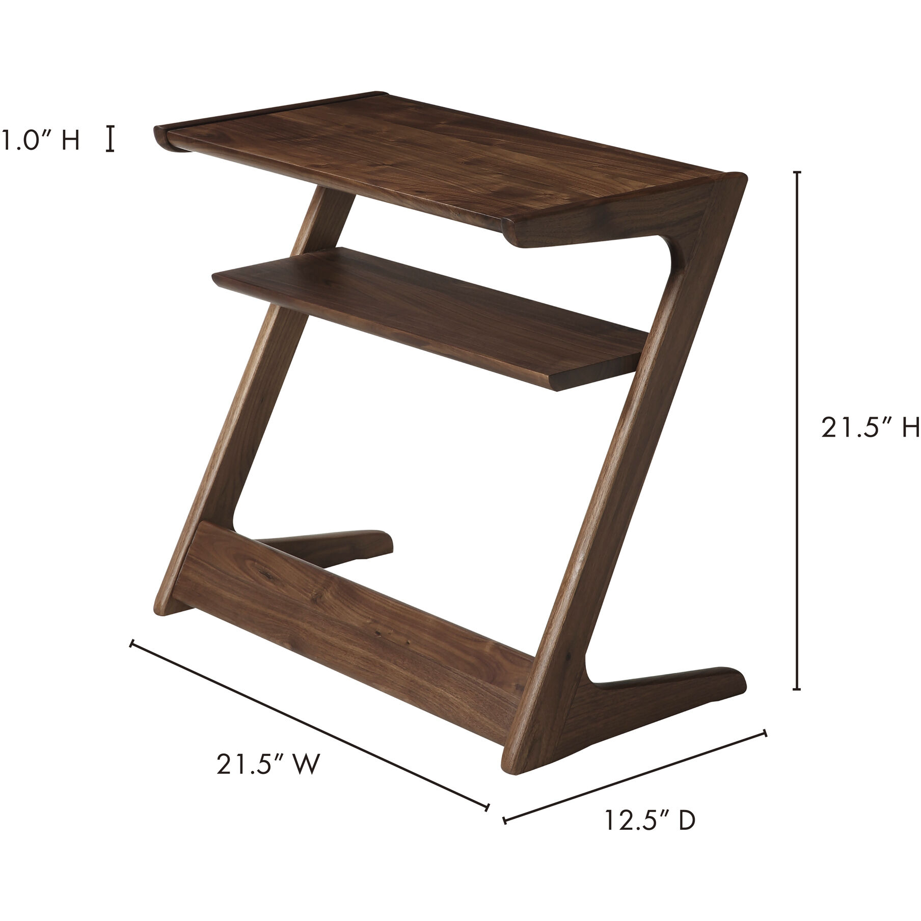 Sakai 22 X 22 inch Brown Accent Table