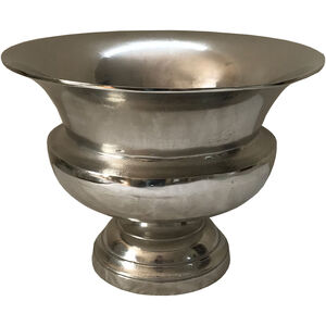 Aluminum Round Decorative Pedestal 12 X 10 inch Vase, Small