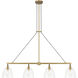 Sommersby Island Light Ceiling Light in Legacy Brass and Matte Coal
