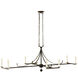 Hill Country 8 Light Darkened Bronze and Brass Accents Chandelier Ceiling Light