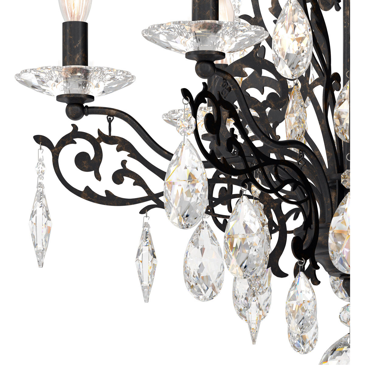 Filigrae 6 Light Heirloom Bronze Semi-Flush Mount Ceiling Light