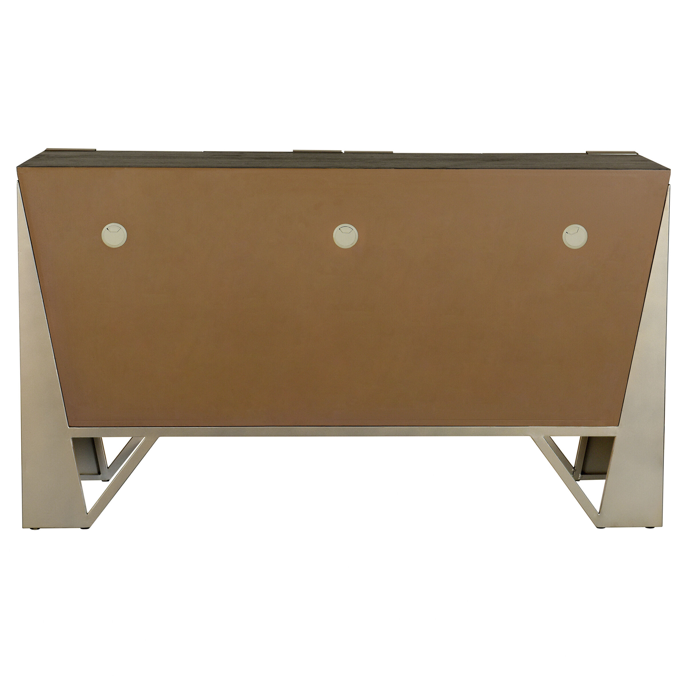 Cameron Gray Brown and Rose Gold Cabinet