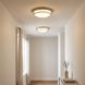 Modern 2 Light 13 inch Brushed Nickel Flush Mount Ceiling Light