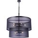 Mesh 9 Light 36 inch Flat Black Pendant Ceiling Light