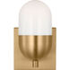 Drew & Jonathan Scott Foster 1 Light 5 inch Satin Brass Vanity Light Wall Light