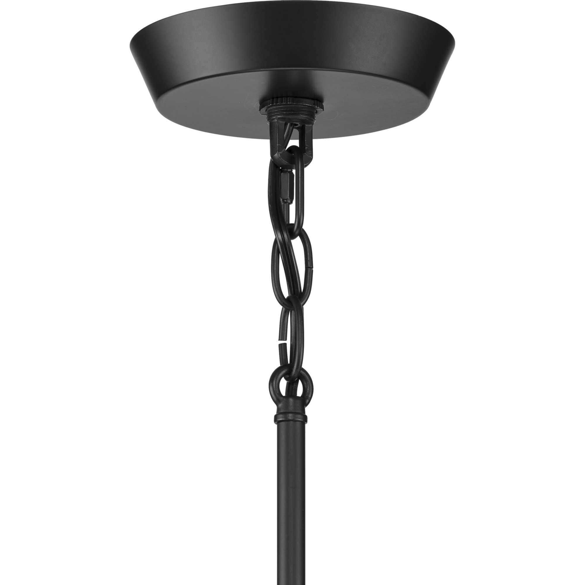 Trimble 4 Light 54.12 inch Matte Black Chandelier Ceiling Light, Design Series
