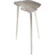 Needle 24 X 20 inch Antique Nickel Side Table