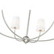 Shannon 6 Light 42 inch Brushed Nickel Chandelier Ceiling Light