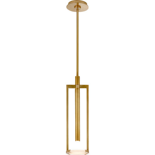 Kelly Wearstler Melange LED 5 inch Antique-Burnished Brass Floating Disc Pendant Ceiling Light, Small