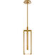 Kelly Wearstler Melange LED 5 inch Antique-Burnished Brass Floating Disc Pendant Ceiling Light, Small