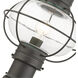 Newburyport 1 Light 20 inch Charcoal Outdoor Post Top Lantern
