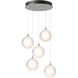 Fritz 5 Light 15.4 inch Vintage Platinum Pendant Ceiling Light