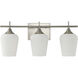 Octave 3 Light 21 inch Satin Nickel Bathroom Vanity Light Wall Light, Essentials