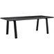 Malibu 88 X 38 inch Black Dining Table