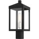 Nyack 1 Light 15.25 inch Black with Brushed Nickel Cluster Outdoor Post Top Lantern