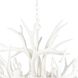 Antler 6 Light 33 inch White Chandelier Ceiling Light