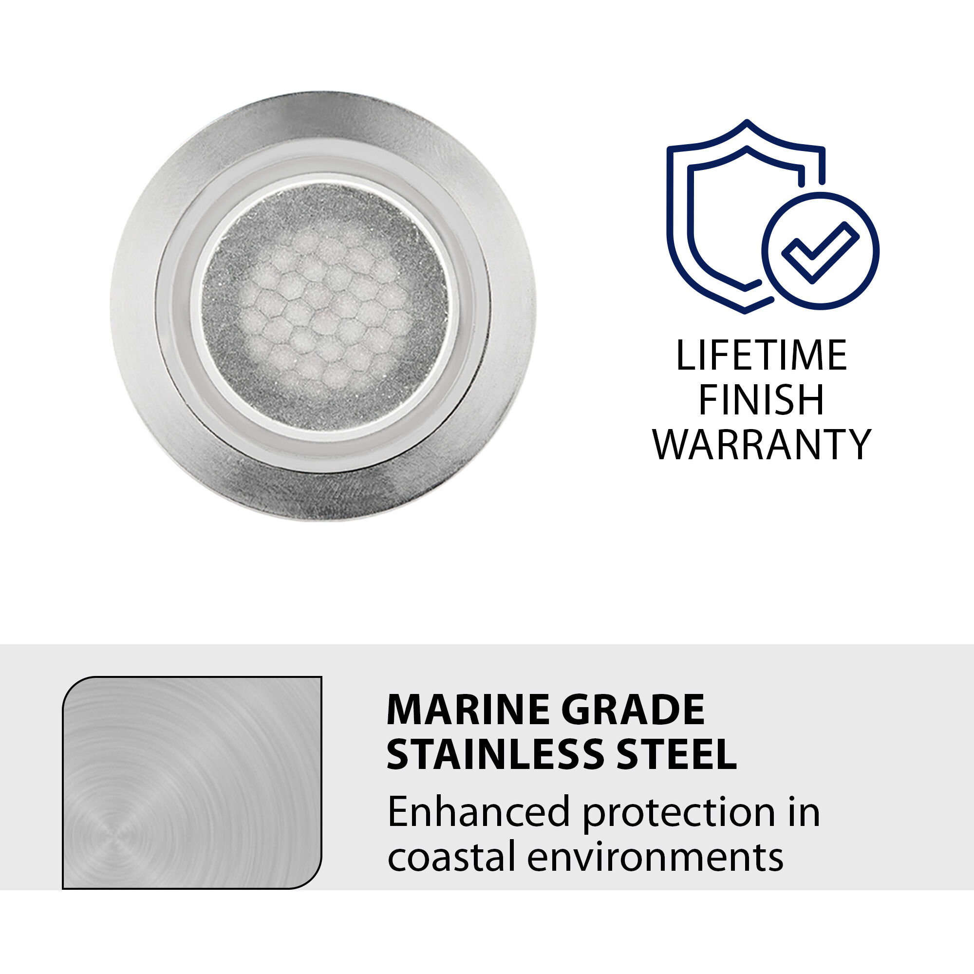 Tyler 12 4 watt Stainless Steel Path Lighting in 2700K, WAC Landscape