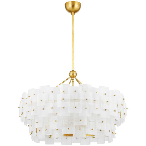 Jacik 8 Light 36 inch Vintage Gold Leaf Chandelier Ceiling Light