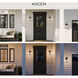 Kagen 1 Light 18 inch Matte Black Outdoor Wall Light