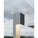 Box 12V 10 watt Textured Gray Bollard