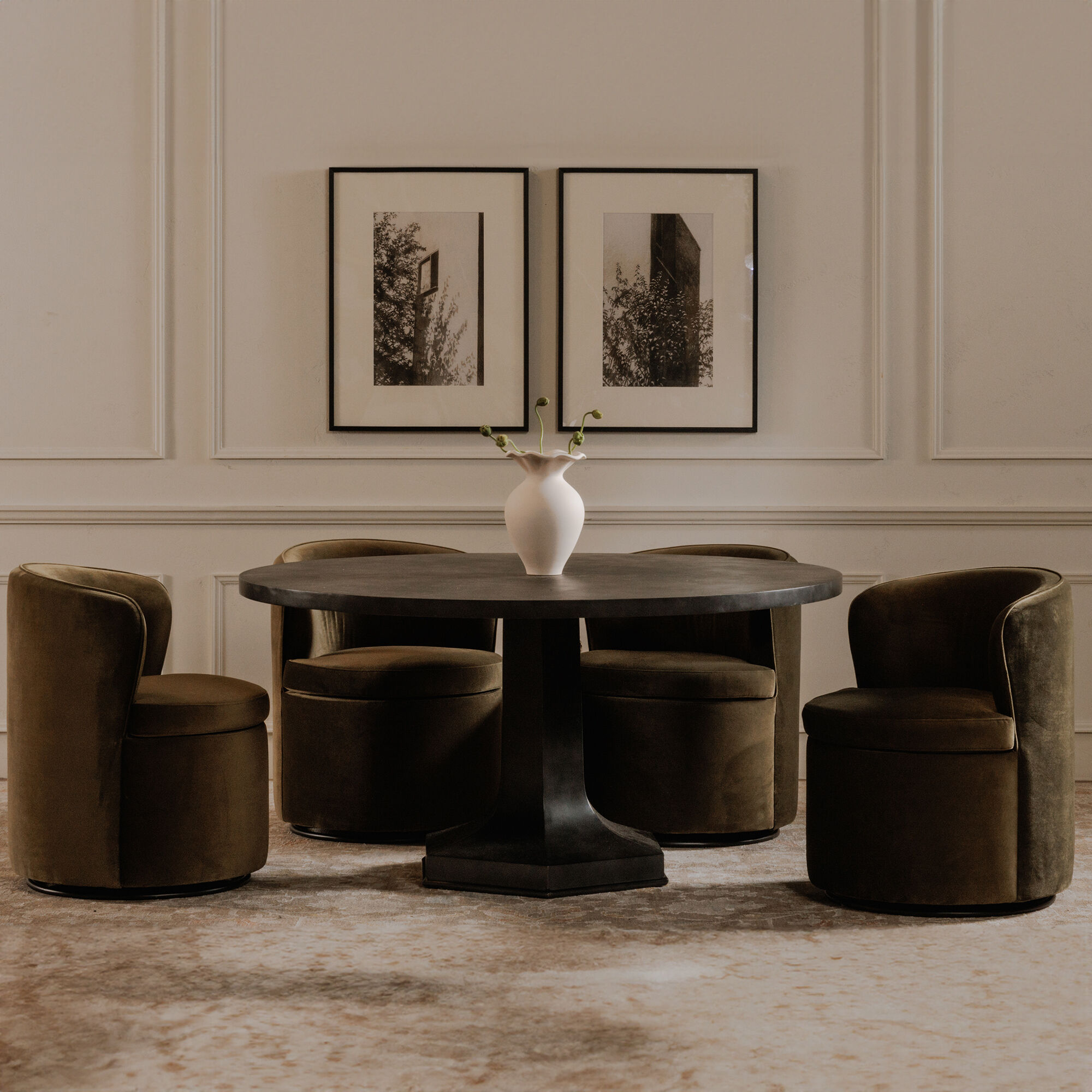 Dane Green Swivel Dining Chair