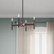 Copenhagen 4 Light 20 inch Bronze Mini Chandelier Ceiling Light