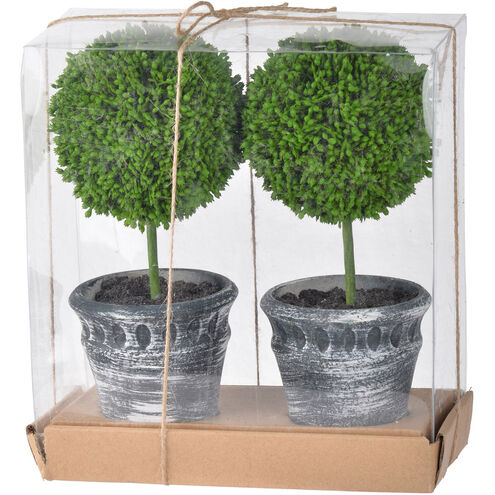 Mini Faux Green Topiaries