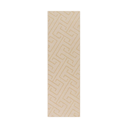 Mystique 96 X 30 inch Cream Rugs, Runner