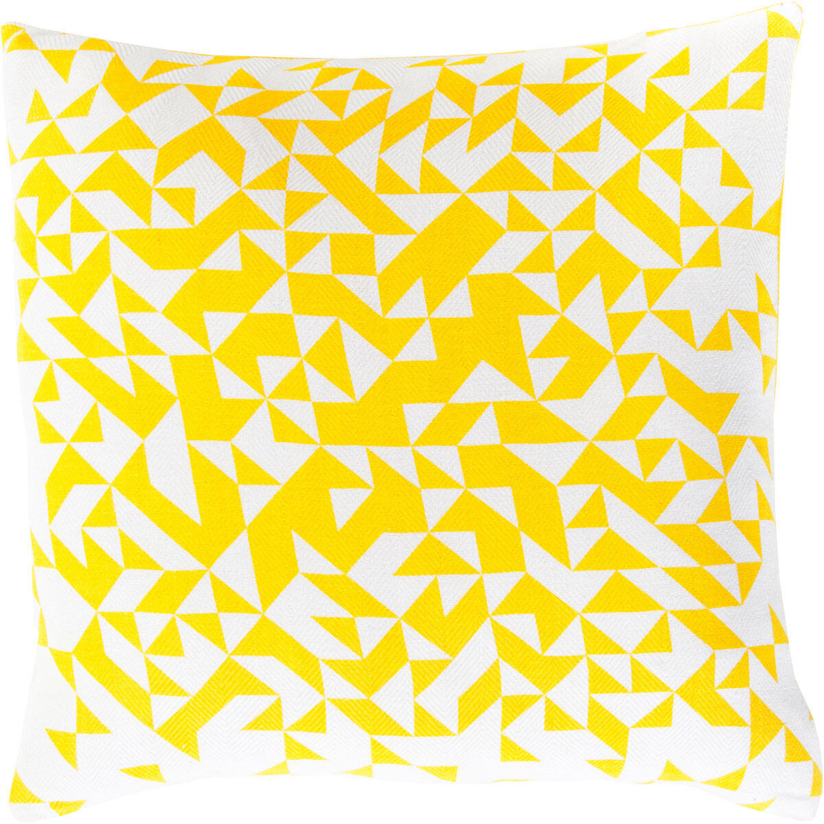 Teori 18 inch Saffron, White Pillow Kit