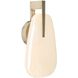 Zelda 1 Light 8 inch Champagne and White Bronze Wall Sconce Wall Light