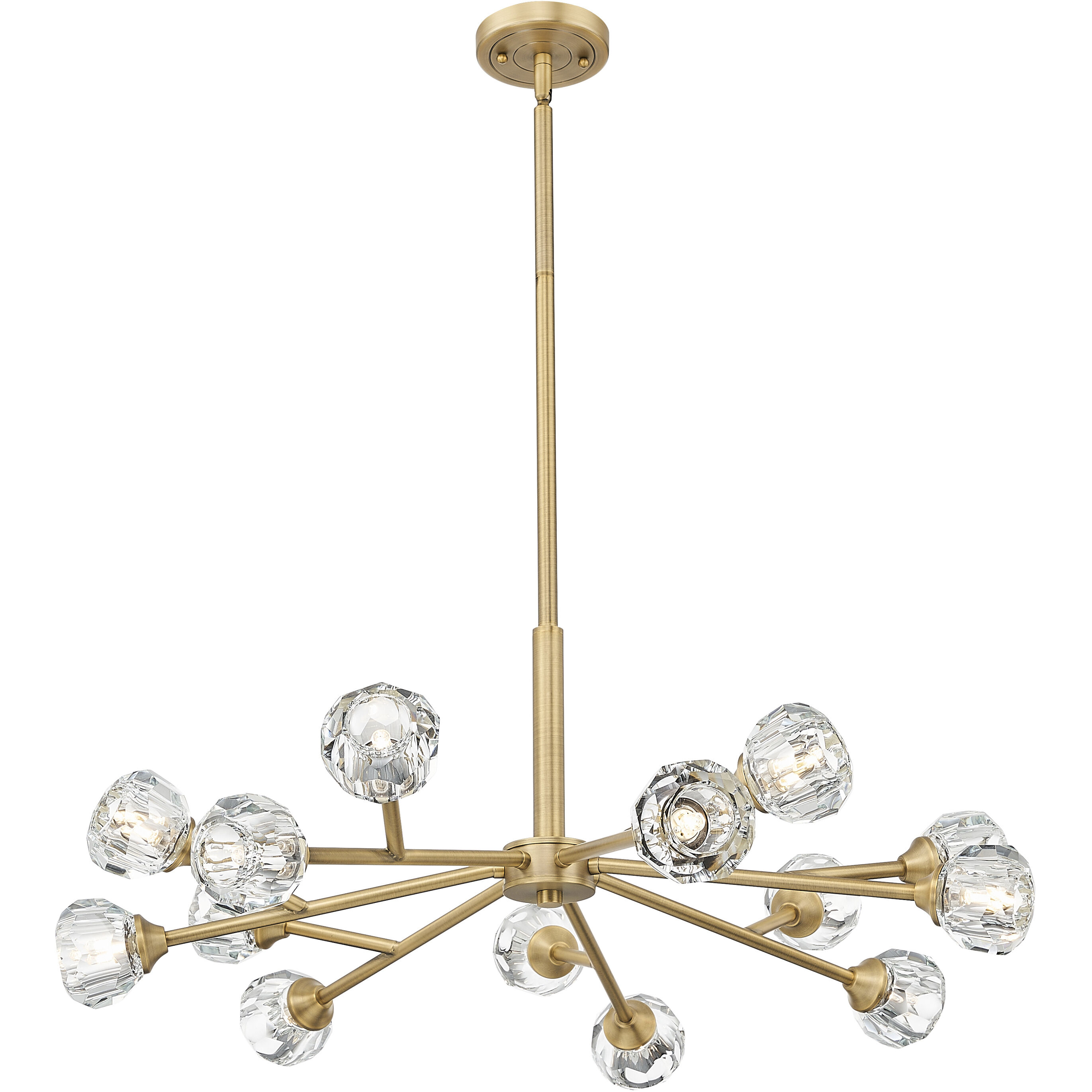 Aurora 14 Light 28.25 inch Brushed Brass Chandelier Ceiling Light