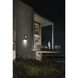 Atlantis LED 16 inch Satin Black Outdoor Wall Mount Lantern, Medium