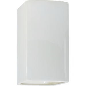 Ambiance 2 Light 7.25 inch Gloss White Wall Sconce Wall Light in Incandescent, Large
