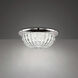 Signature Genoa LED 12 inch Polished Chrome Flush Mount Ceiling Light, Schonbek Signature
