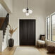 Quatrro LED 26.75 inch Black Pendant Ceiling Light in 2700K, dweLED