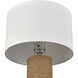 Sherman 27.5 inch 150.00 watt Natural with Clear Table Lamp Portable Light