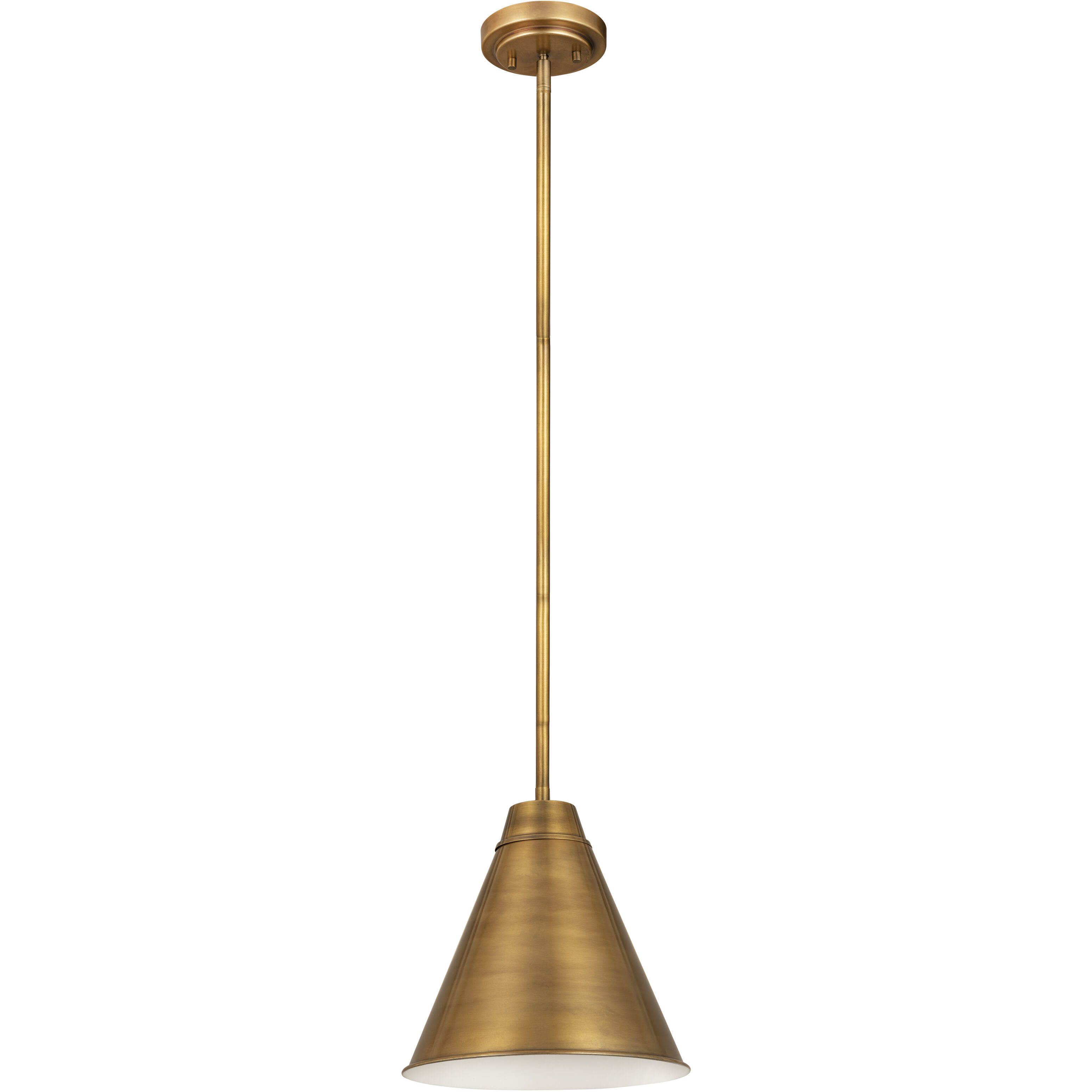 Eaton 1 Light 12 inch Rubbed Brass Pendant Ceiling Light
