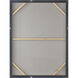 Optimist Ochre with Ivory and Champagne Gold Framed Wall Art