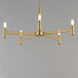 Emana 5 Light 24 inch Natural Aged Brass Chandelier Ceiling Light