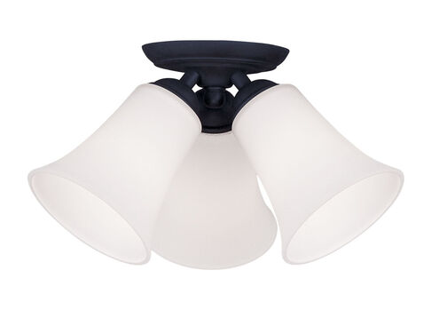 Ridgedale 3 Light 13 inch Black Semi-Flush Mount Ceiling Light