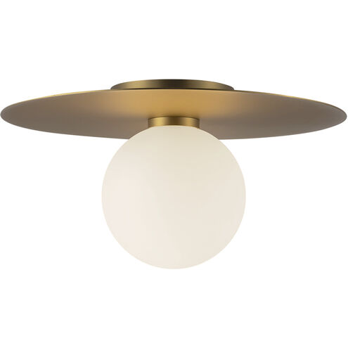 Elixir LED 14.13 inch Brushed Gold Flush Mount Ceiling Light