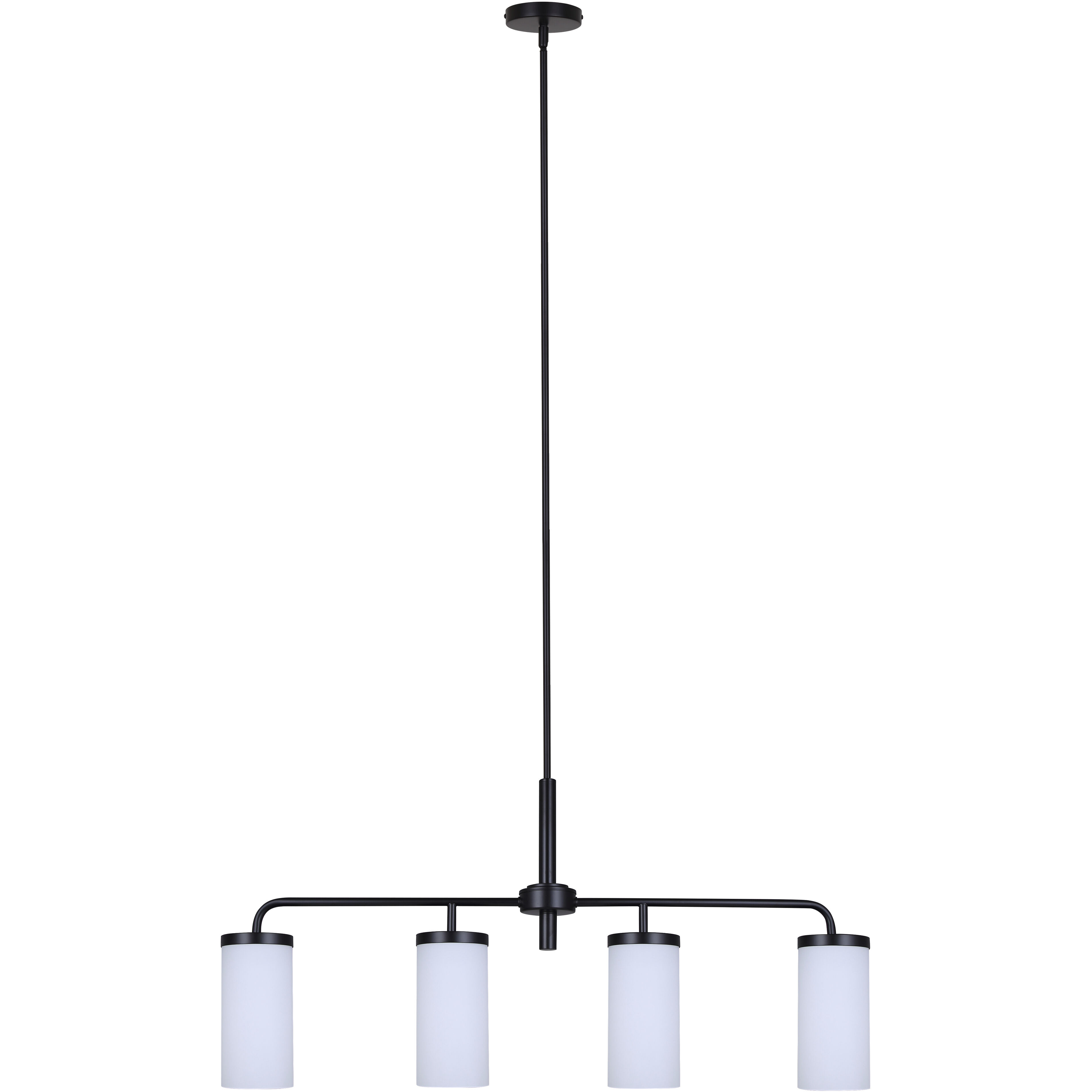 Malloy 4 Light 23.25 inch Matte Black Chandelier Ceiling Light