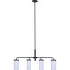 Malloy 4 Light 23.25 inch Matte Black Chandelier Ceiling Light