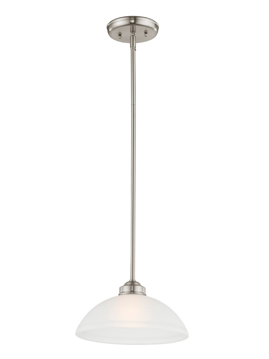 Somerset 1 Light 11 inch Brushed Nickel Pendant Ceiling Light 
