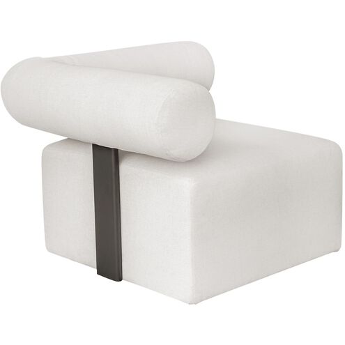 Bolster Back Java Black and Oyster White Outdoor Corner Sofa